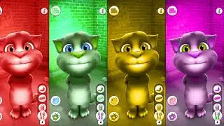Tom Cat Funny Color Effect Moments Video | My Talking Tom Cat Cartoon Video (Part 42 ) #tom #tomcat