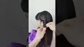 Anna Hairstyle Tutorial👸💜👸 #shorts