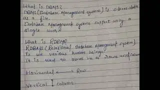 What is DBMS and RDBMS?