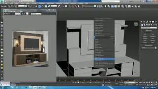 Tutorial on Modeling a Tv unit in 3dsmax.