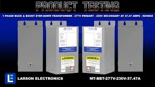 1 Phase Buck & Boost Step-Down Transformer - 277V Primary - 230V Secondary at 37.47 Amps - 50/60Hz