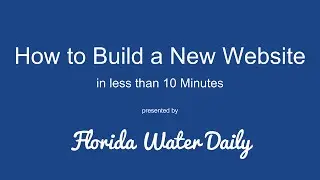 How to Build a Website in Less than 10 Minutes