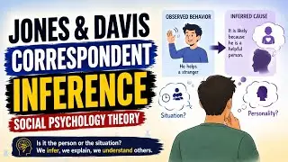 Jones and Davis correspondent inference theory of attribution class-17 | social psychology 