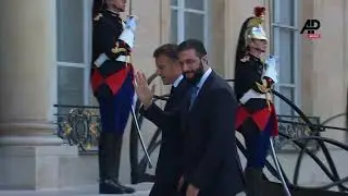 French president received Syrian President Ahmed al-Sharaa at the &Eacute;lys&eacute;e Palace