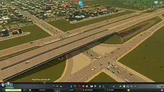Cities Skylines Tutorial: Diamond Interchange with Frontage Roads.