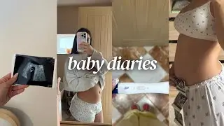 FIRST TRIMESTER VLOG! week 6-14 diary (finding out I'm pregnant, symptoms, scans, appts + reality)🤍