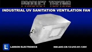 Industrial UV Sanitation Ventilation Fan - 120V AC, 60Hz - UVC Lamp - 161 CFM - Aluminum