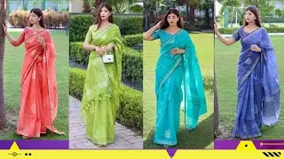 New Arrival Pure Linen Silk Sarees With Zigzag Pallu & Fancy Tassels For Wholesale Price Online