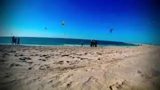 Kiters at Nessnass beach Dubai