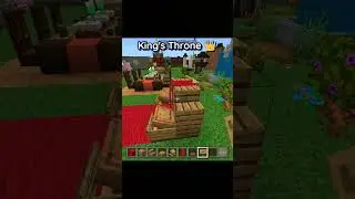Minecraft But King's Throne| Minecraft Amazing Build Hack| Bedrock Edition #minecraft #shortvideo