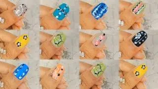 Cute nails arts design 💅🏻✨ ll viral nails tutorial at home 🏡✨💅🏻 ll #nailsdesignclub #nailart 