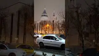 Back to winter. Churches in IRAN. It's wonderful in snow. #catholic  #epiciran #catholicchurch