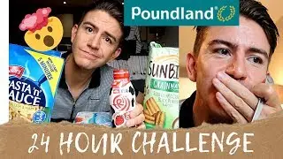 POUNDLAND FOOD 24 HOUR CHALLENGE * I GOT TOLD OFF IN STORE