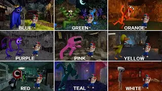 (NEW) Teal AND White JOIN IN !! FNF VS Rainbow Friends 2.0 But Teal, White, Pink, Yellow, Red