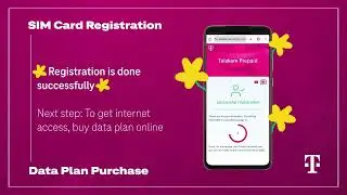 Telekom: SIM card registration and data plan purchase