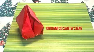 Origami 3D Santa's Bag