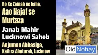 Ro Ke Zainab ne kaha, Aao Najaf se Murtaza - Old Nauha From Lucknow