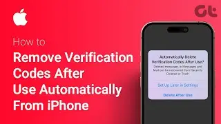 How To Remove Verification Codes After Use Automatically From iPhone | Auto Delete OTPs & Codes!