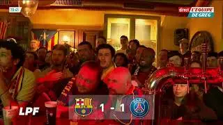 Un supporter du PSG seul contre tous dans le bar du Bar&ccedil;a