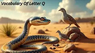  Learn Letter Qq Vocabulary |  Words That Start with Q | Kids Learning Video 