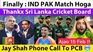 T20 WC Breaking !! Sri Lanka Board Letter To PCB For IND VS PAK 15 Feb Match | Jay Shah Vs PCB 