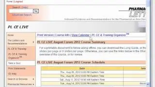 How to receive credit for a Live CE course