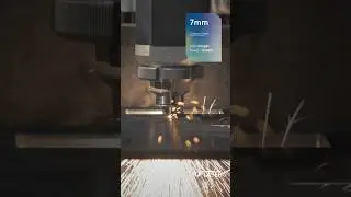 7mm carbon steel laser cutting with 12000W (oxygen) #laser #lasercutting #carbonsteel #metal
