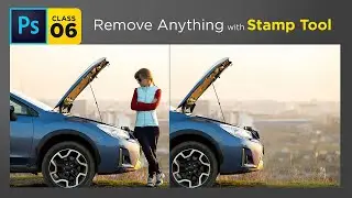 Clone Stamp Tool in Photoshop | How to remove anything from background | Photoshop tutorial. Class-6