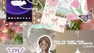 How I customize my Samsung tablet S9 fe plus 🎀 asthetic perfect for students ✨️