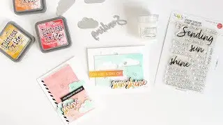 Ombre Glitter Goodness - Featuring Essentials By Ellen United We Flourish Sending Sunshine