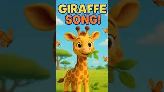 Giraffe Song 🦒 Cutest Animal Ever? Kids LOVE This Fun Sing Along! #Shorts #Subscribe #cartoon #song