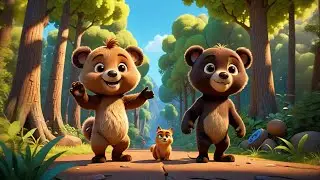 Two Baby Bears in a Blue Canoe | Adventure and Imagination Song for Kids | Rhymes and Baby Songs