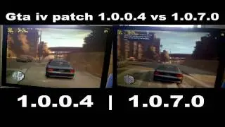 GTA IV Patch 1.0.0.4 vs 1.0.7.0 Comparisons fps/gpu usege(first%)