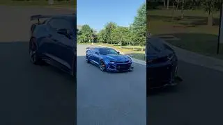CAMMED CAMARO ZL1 ARRIVING TO CARS AND COFFEE!! #corsaexhaust #cammed #camaro #zl1 #shorts