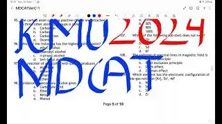 KMU MDCAT 2024 PHYSICS PORTION EXPLAINED