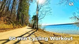 Fast Gravel Ride Along Starnbergersee 🚴 | 1 Hour Scenic Sprint with Natural Sounds | 4K