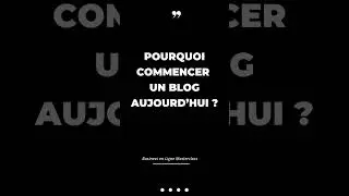 Gagnez de l&rsquo;argent en ligne : Pourquoi commencer un blog Aujourd&rsquo;hui ? (Teaser Cours Blogging)
