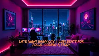 Late Night Rainy City | Lofi Beats for Focus, Coding & Study