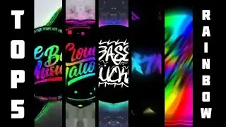 TOP 5 Avee Player Templates (RAINBOW Edition) [FREE DL]