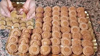    حلويات العيد 2022🌟صابلي بالكراميل معلك وهشيش بعجين خطيرة بلا خميرة +طريقة تحضير نسلي كراميل منزلي
