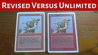 Revised Vs  Unlimited MTG Cards || How to Tell the Difference