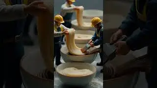 Tiny workers building food | Miniature short video