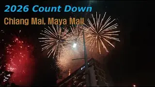 2026 치앙마이 새해 카운트다운 풀영상 🎆｜마야몰 불꽃놀이 & DJ 파티 현장