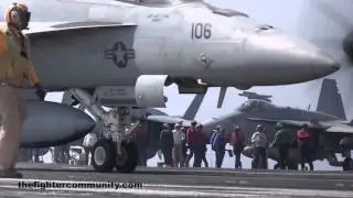 AIR OPS USS GEORGE H. W. BUSH, Arabian Sea 2014