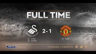Swansea City VS Manchester United Fans 2-1 (Match Day Atmosphere)