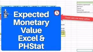 Excel PHStat Expected Monetary Value & Expected Value of Perfect Information Tool
