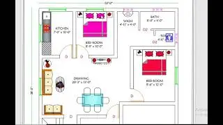 2bhk House Plan With 2 Shop