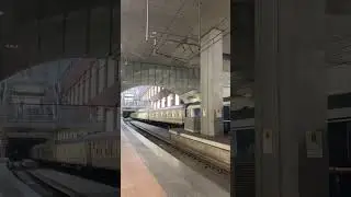 European sleeper | Night train arriving at Antwerpen centraal station