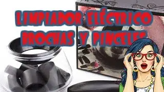 Limpiador el&eacute;ctrico para brochas y pinceles de Aliexpress