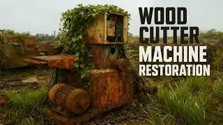 Old Wood Saw Machine Restoration // Bringing a Giant Back to Life After Years of Rust! ⚙️🔥